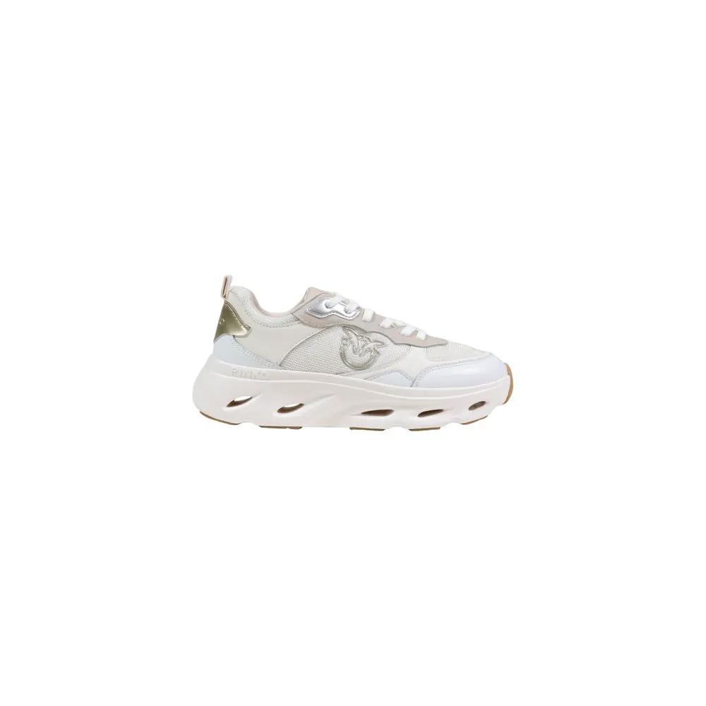 PINKO PINKO White Leather Chunky Sneakers
