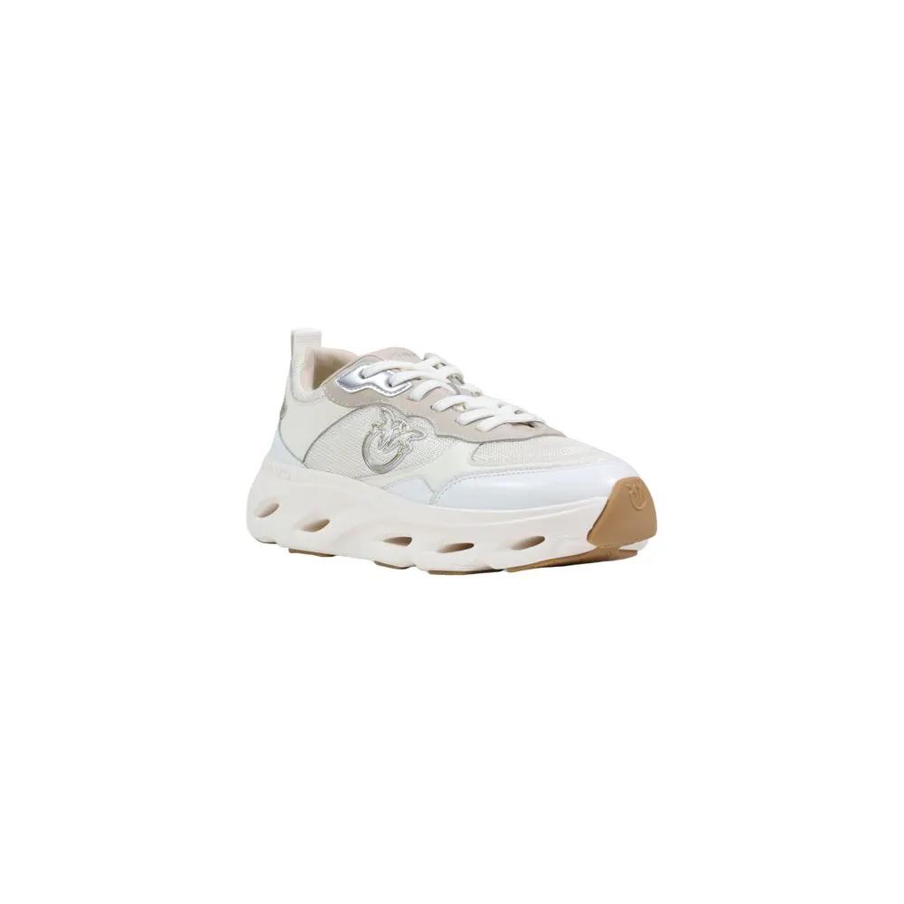PINKO PINKO White Leather Chunky Sneakers