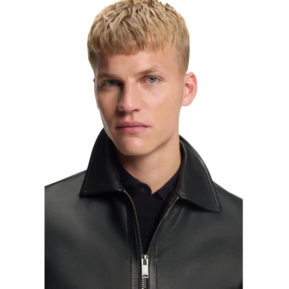 Hugo Boss Hugo Boss Black Leather Leather Jacket
