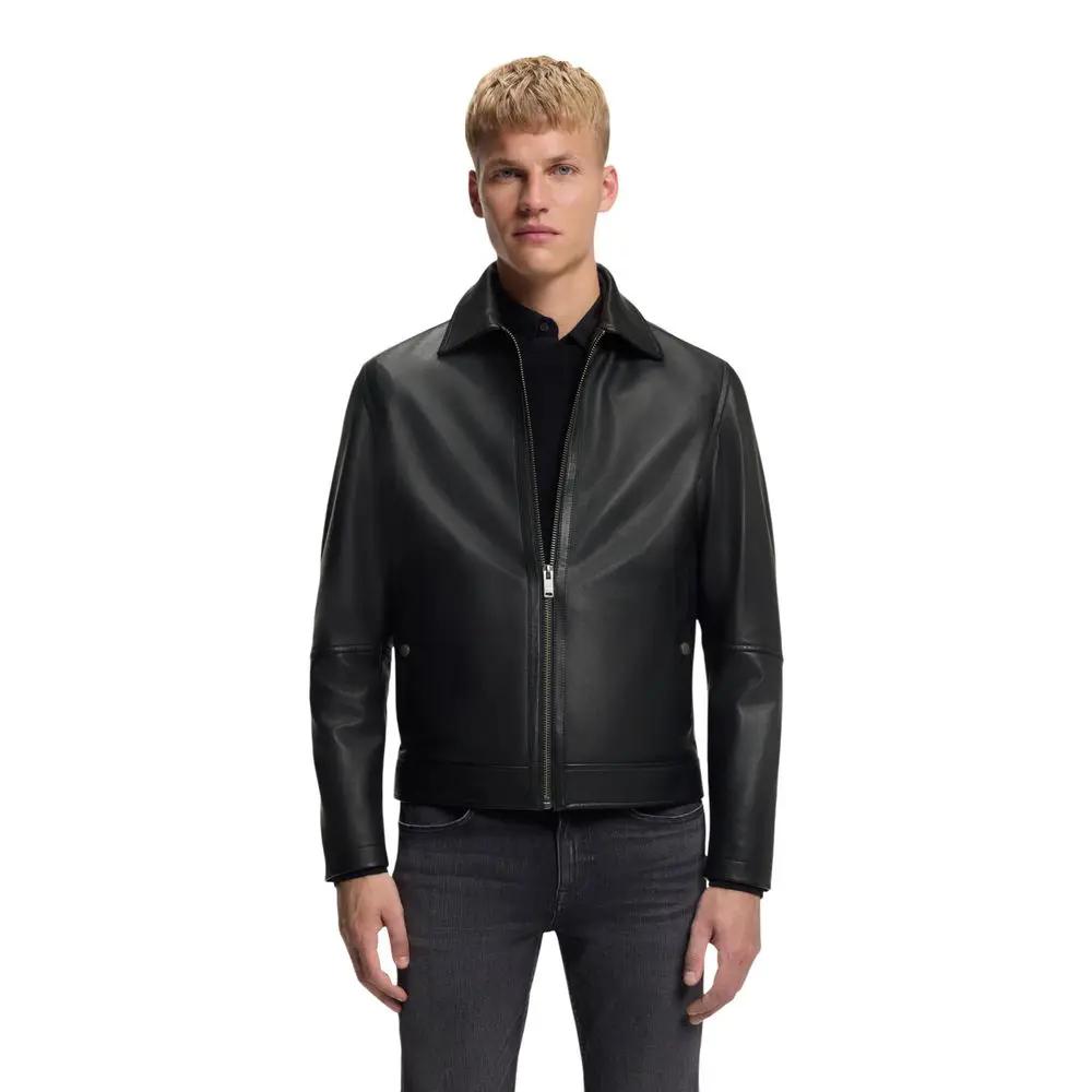 Hugo Boss Hugo Boss Black Leather Leather Jacket