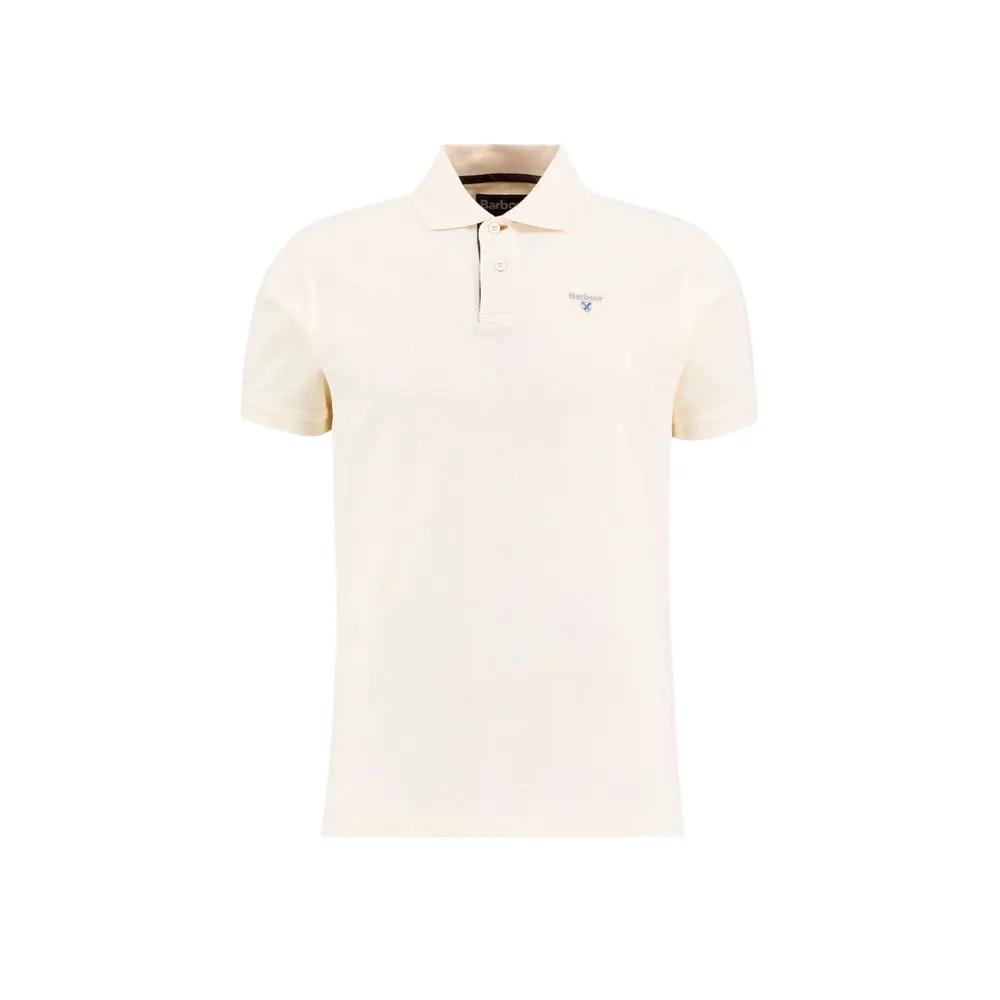 Polo en coton crème Barbour