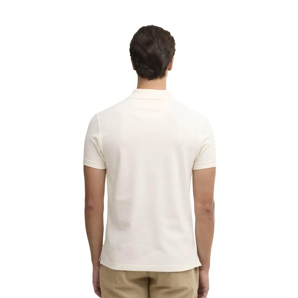 Polo en coton crème Barbour