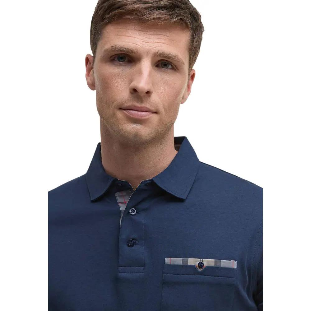 Polo Barbour bleu en coton