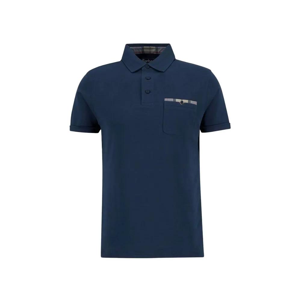 Polo Barbour bleu en coton