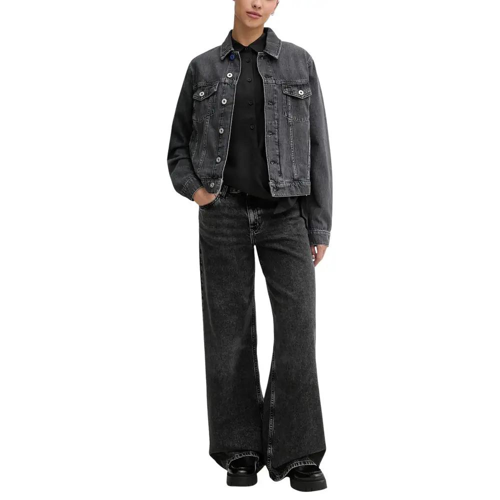 Karl Lagerfeld Karl Lagerfeld Black Recycled Cotton Relaxed Fit Jeans