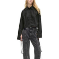Chemisier Karl Lagerfeld noir en coton biologique