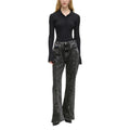 Karl Lagerfeld Karl Lagerfeld Black Recycled Cotton Mom Jeans