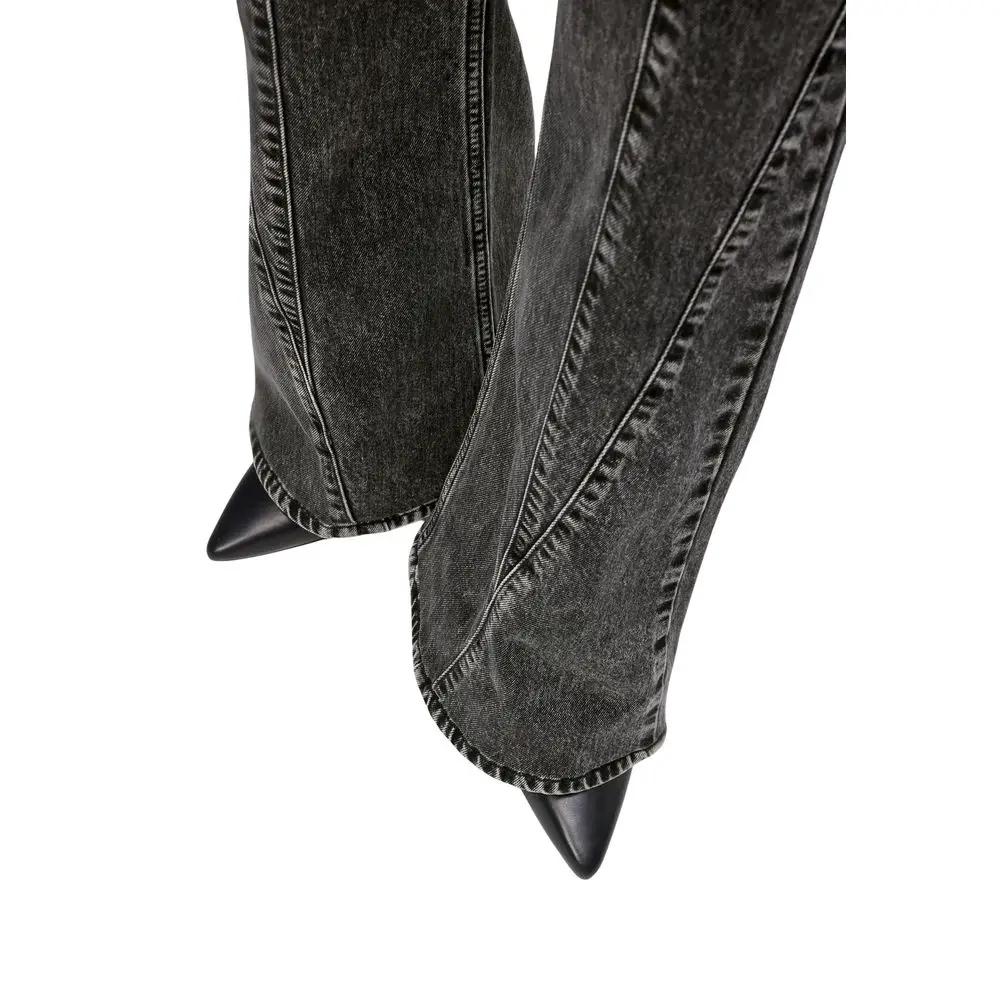 Jean Mom Karl Lagerfeld en Coton Recyclé Noir