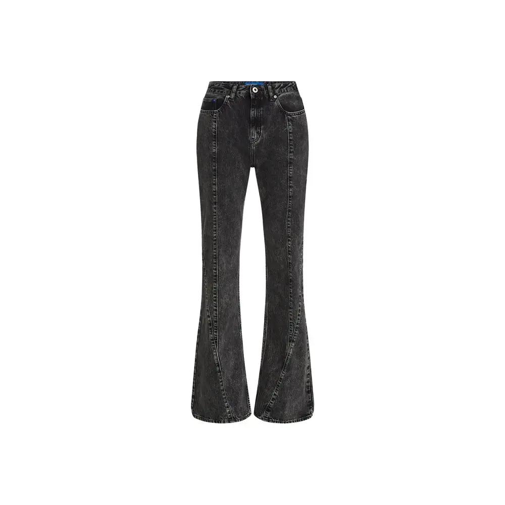 Karl Lagerfeld Karl Lagerfeld Black Recycled Cotton Mom Jeans