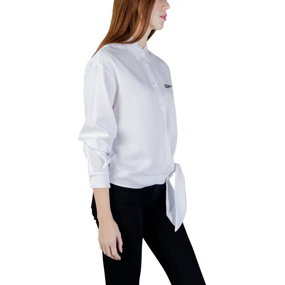 Karl Lagerfeld Karl Lagerfeld White Lyocell Blouse