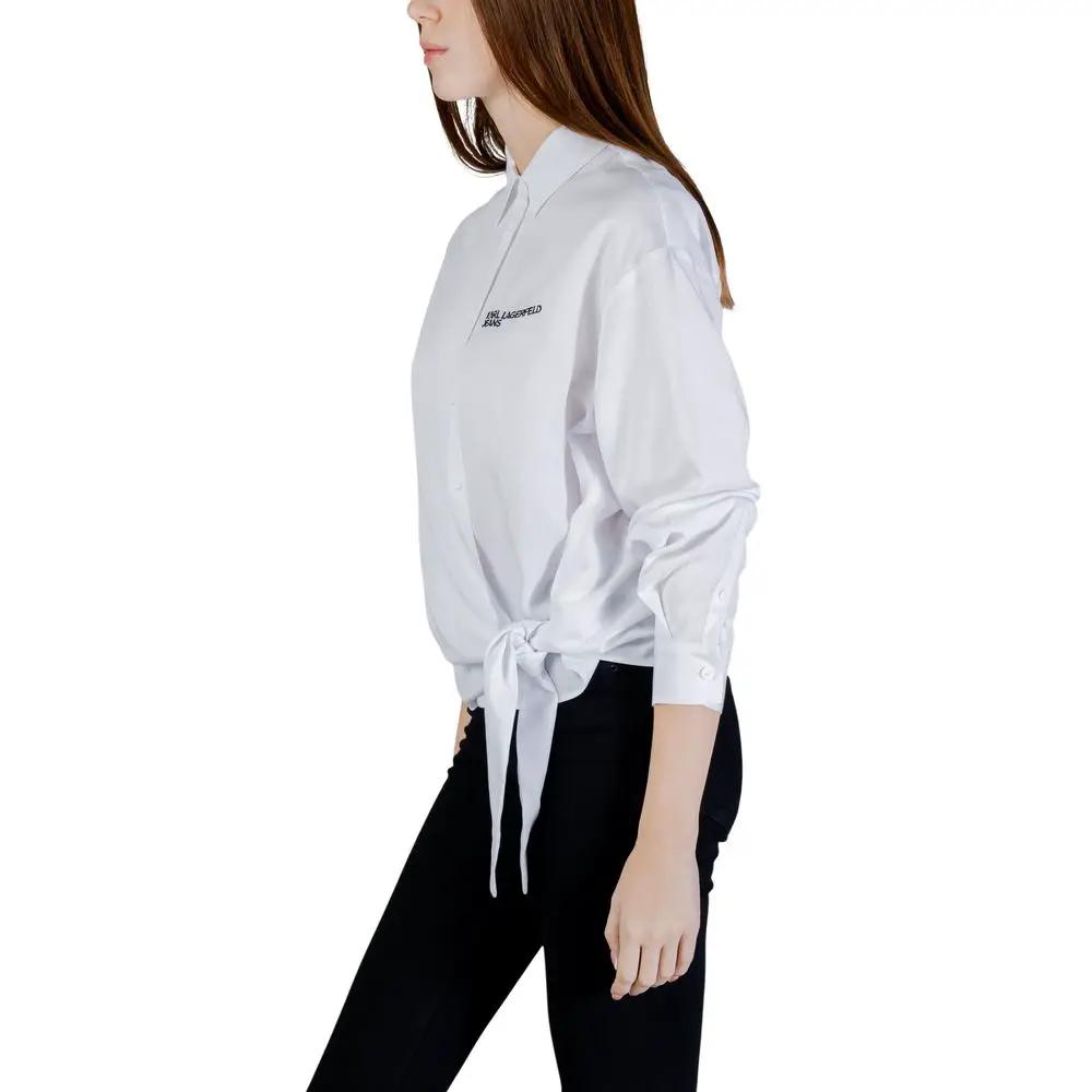 Karl Lagerfeld Karl Lagerfeld White Lyocell Blouse