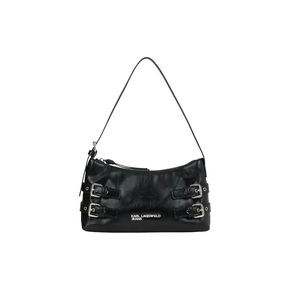 Karl Lagerfeld Black Polyethylene Handbag