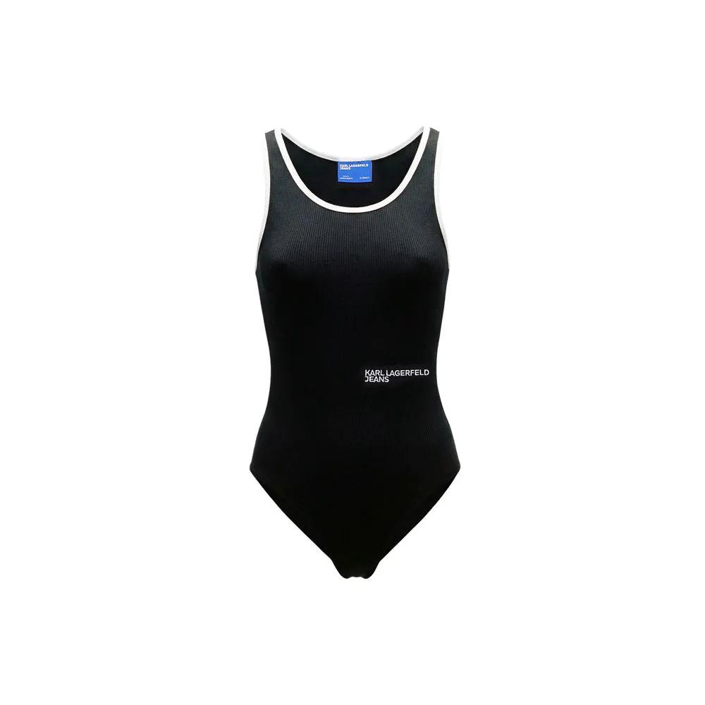 Karl Lagerfeld Karl Lagerfeld Black Cotton Bodysuit