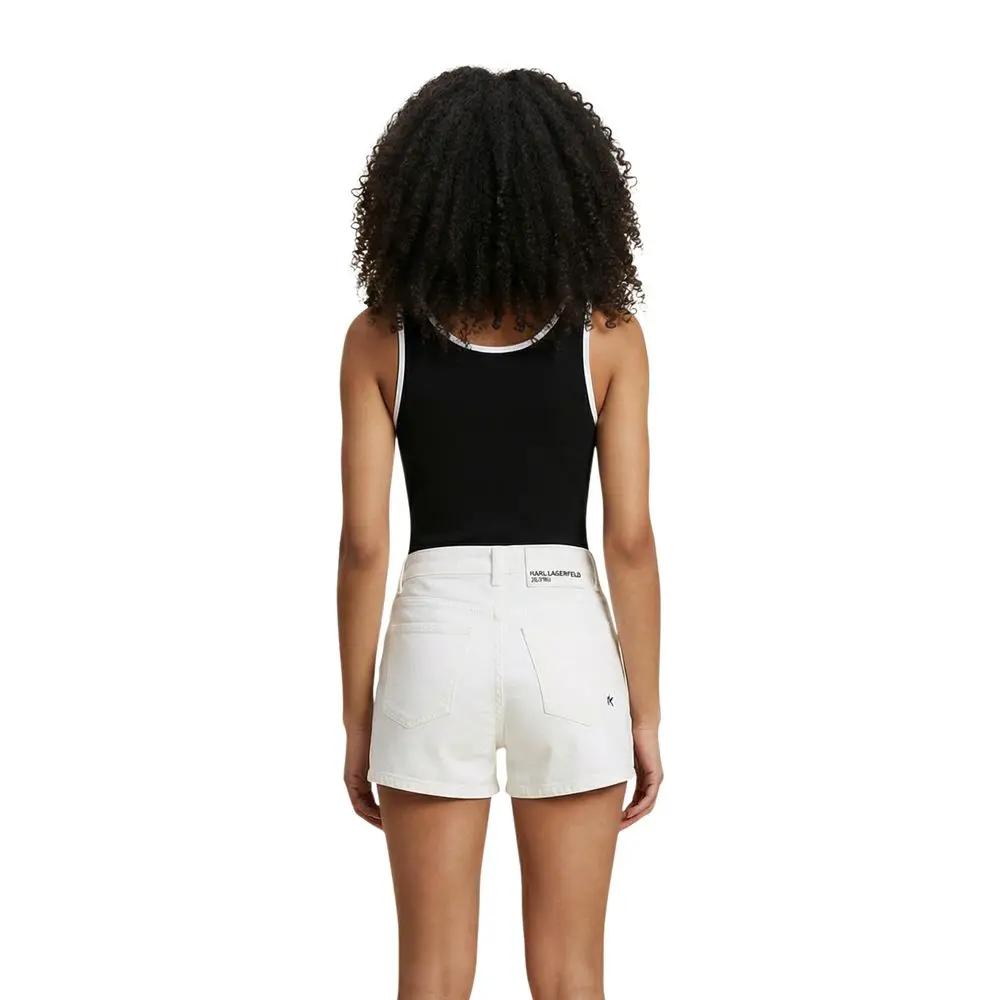 Karl Lagerfeld Karl Lagerfeld Black Cotton Bodysuit