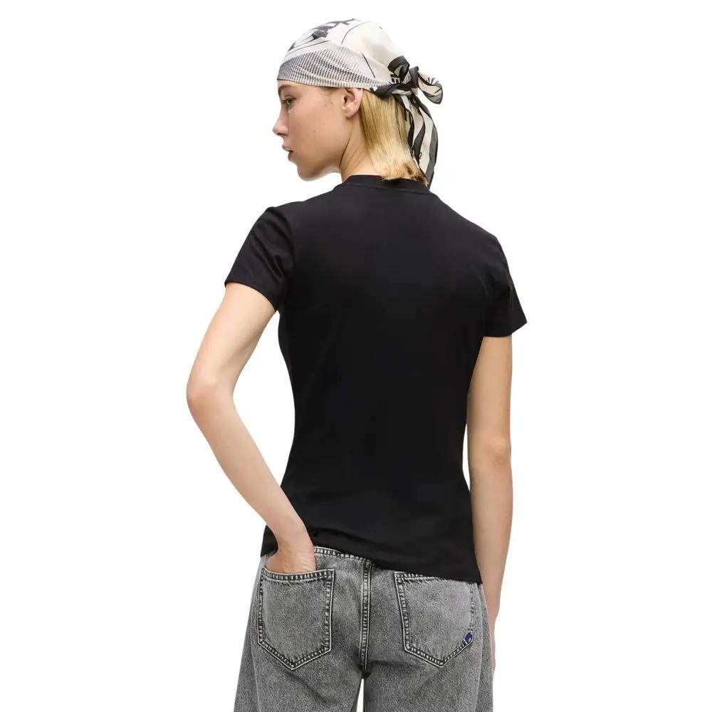 Karl Lagerfeld Karl Lagerfeld Black Cotton T-Shirt