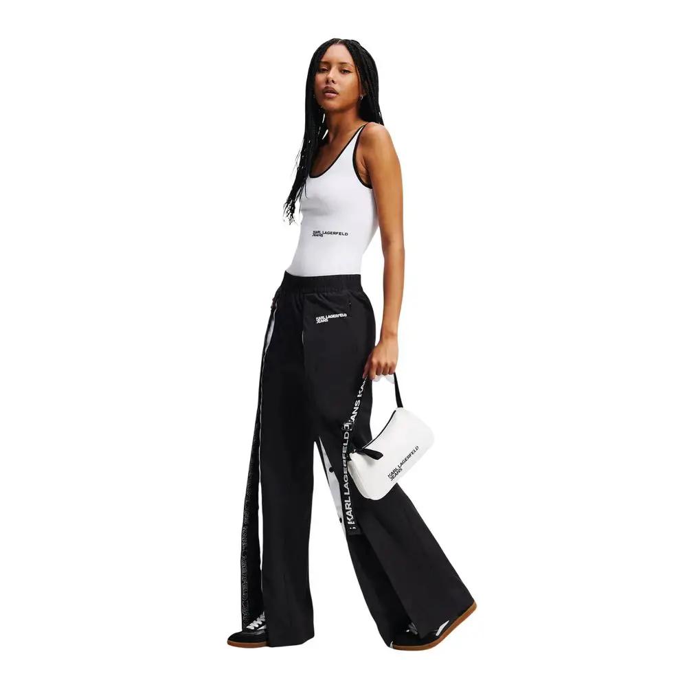 Karl Lagerfeld White Cotton Bodysuit