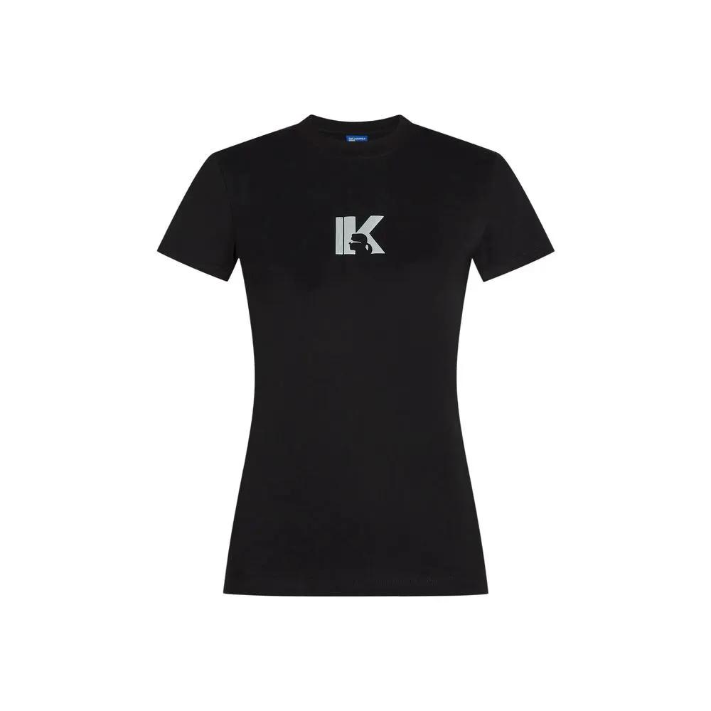 Karl Lagerfeld Karl Lagerfeld Black Cotton T-Shirt
