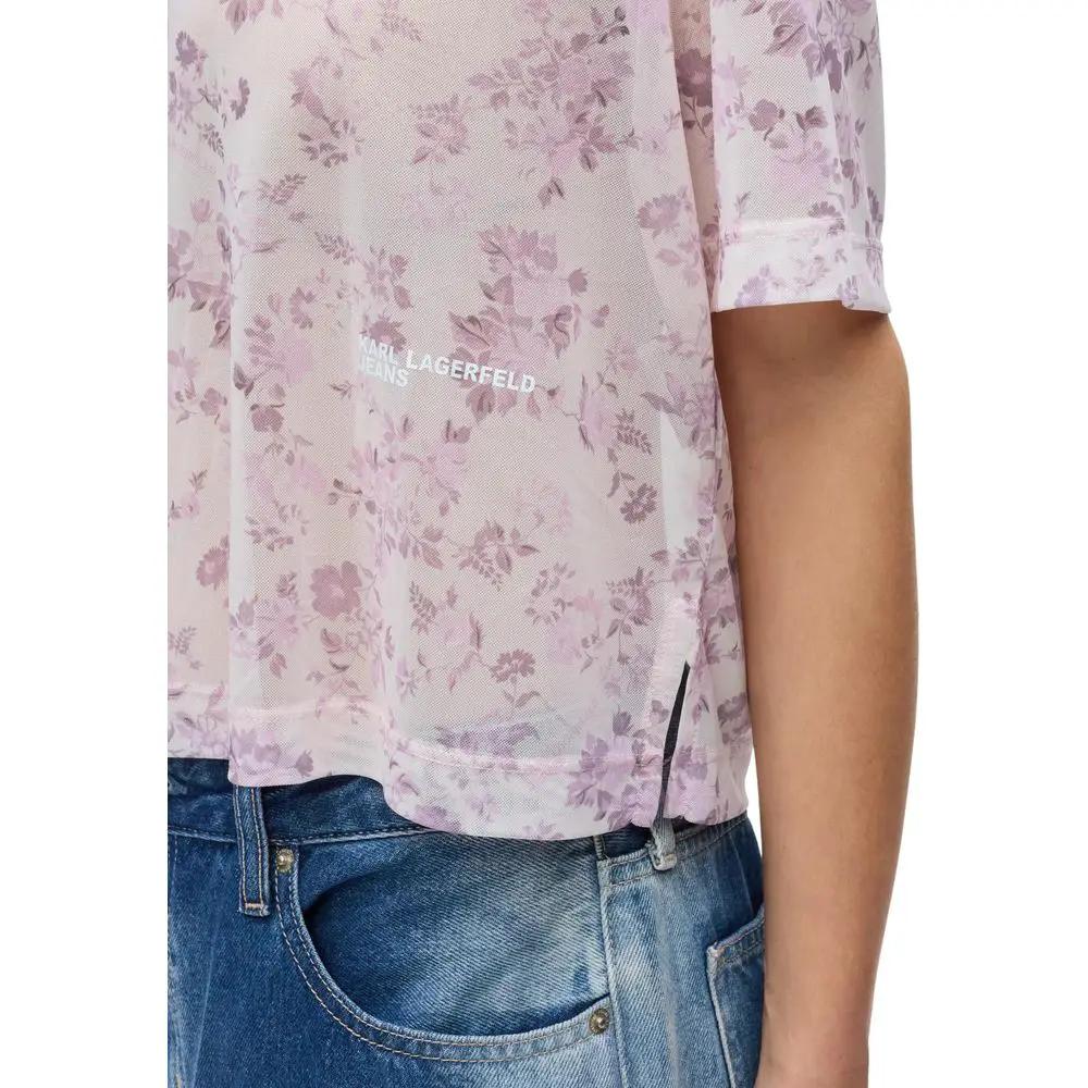 Karl Lagerfeld Multicolor Polyester T-Shirt