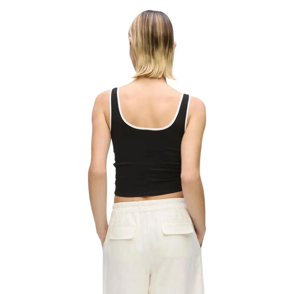 Haut en viscose noir Karl Lagerfeld