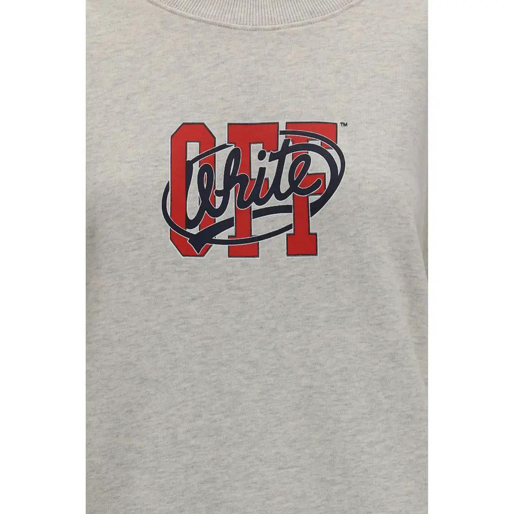 Off-White Off-White Gray Cotton Sweatshirt