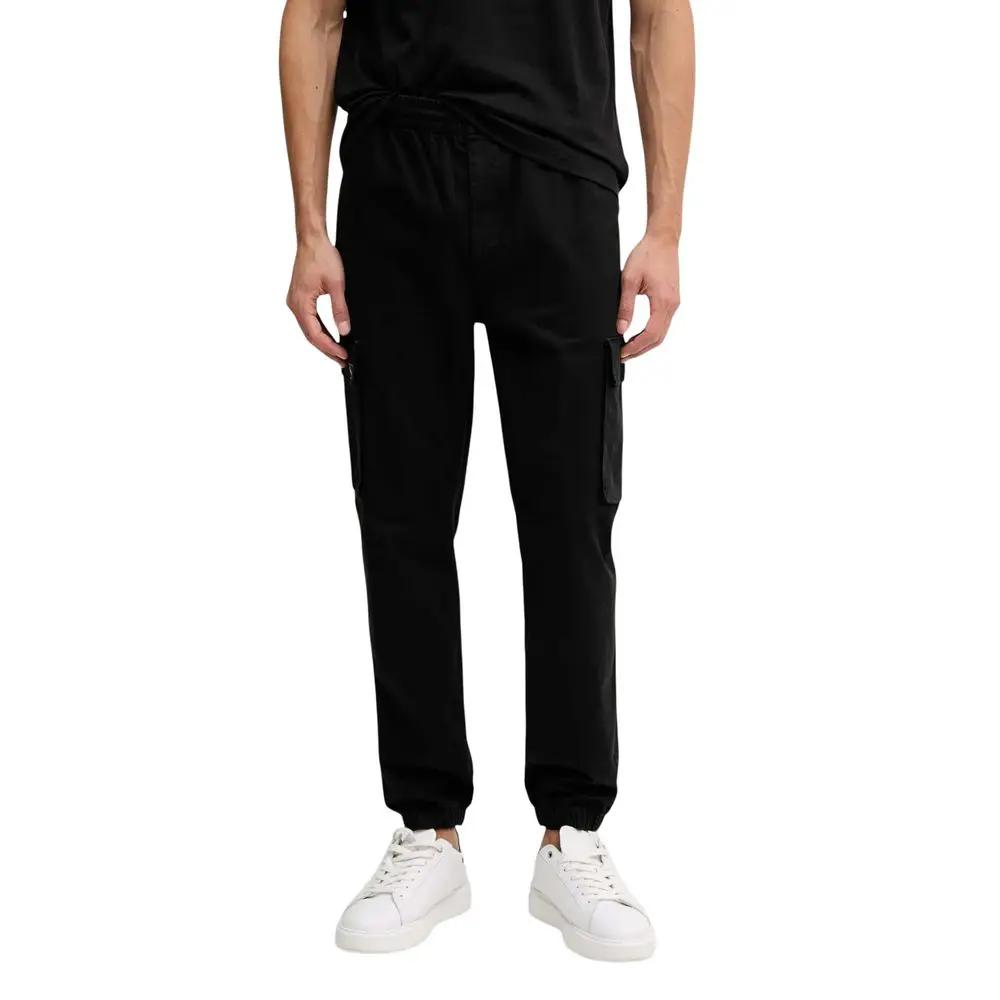 Calvin Klein Jeans Black Cotton Casual Pants
