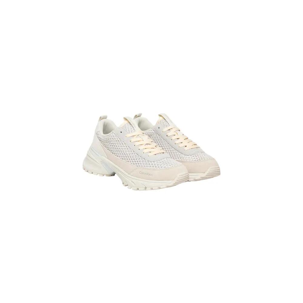 Calvin Klein Jeans Calvin Klein Jeans Beige Leather Chunky Sneakers