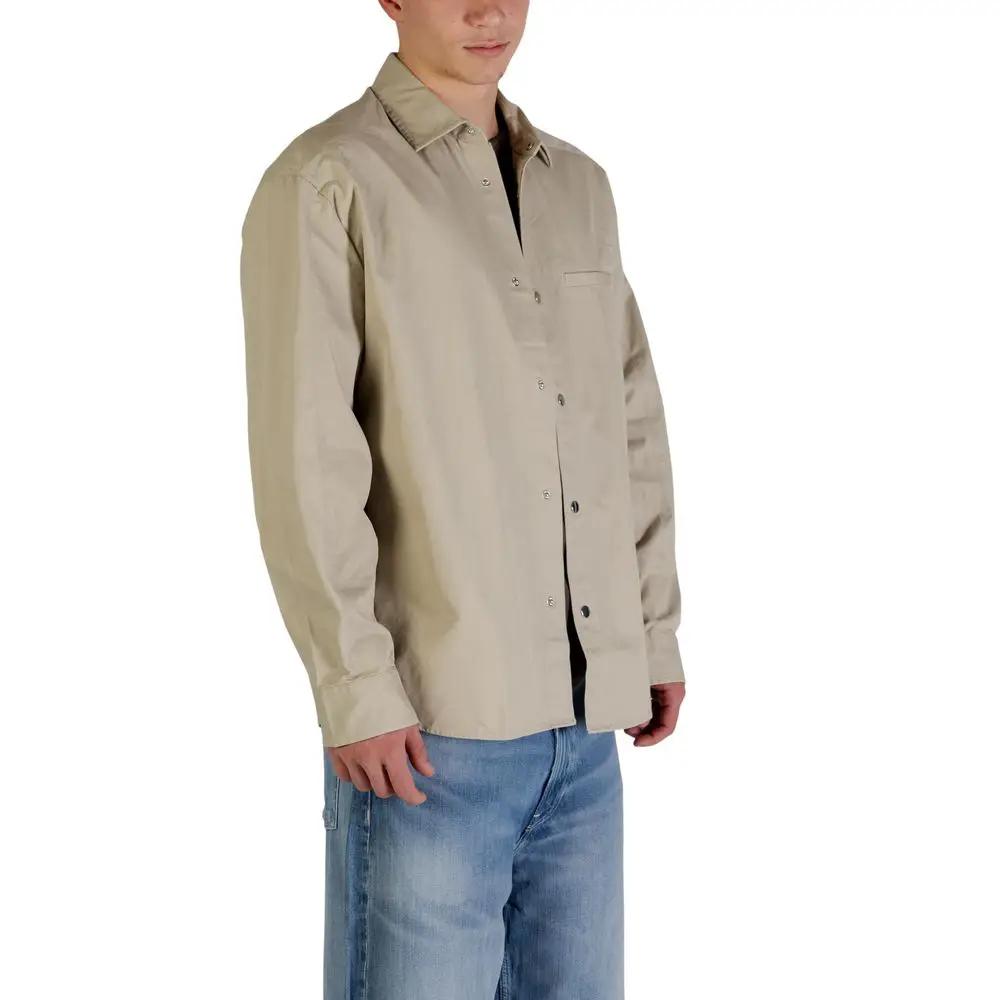 Calvin Klein Jeans Calvin Klein Jeans Beige Cotton Full-Length Jacket
