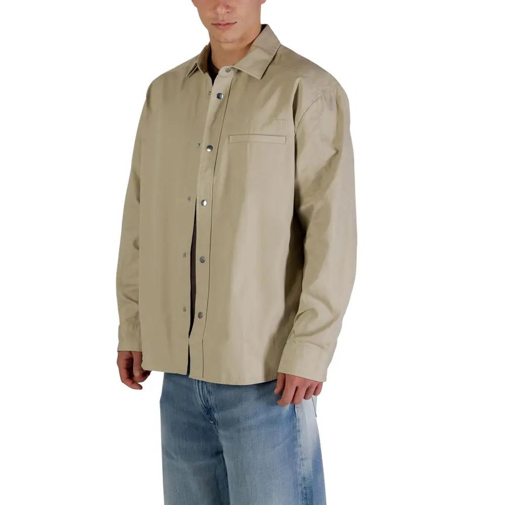 Calvin Klein Jeans Calvin Klein Jeans Beige Cotton Full-Length Jacket