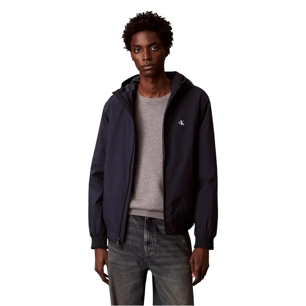 Veste longue en polyester recyclé bleu Calvin Klein Jeans