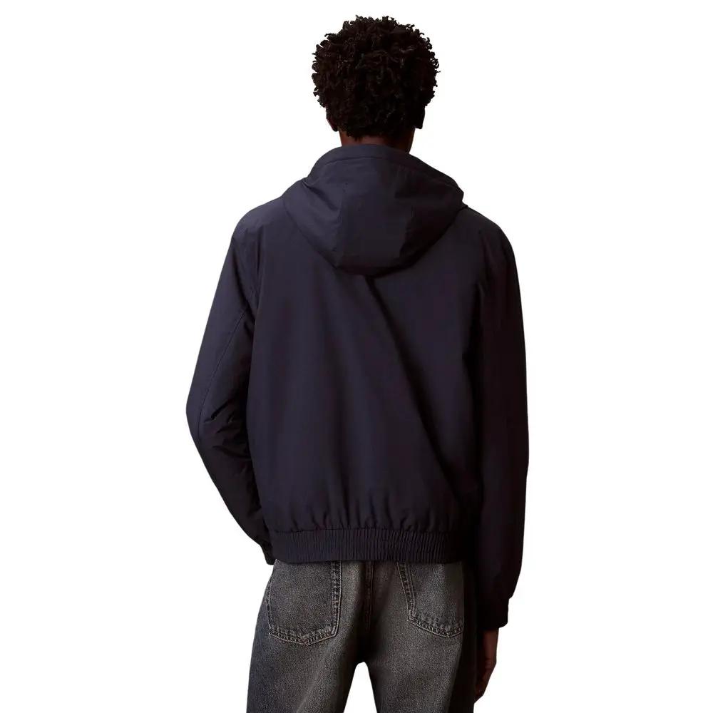 Veste longue en polyester recyclé bleu Calvin Klein Jeans