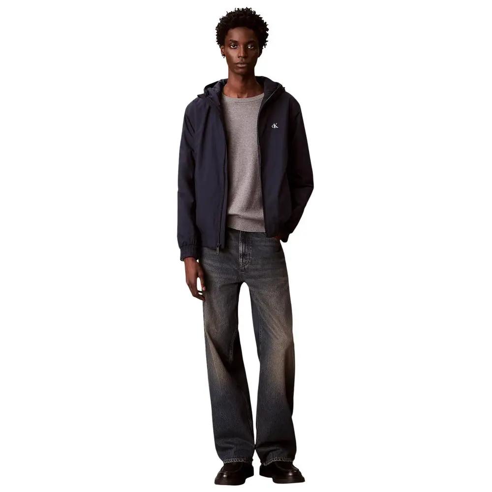 Veste longue en polyester recyclé bleu Calvin Klein Jeans
