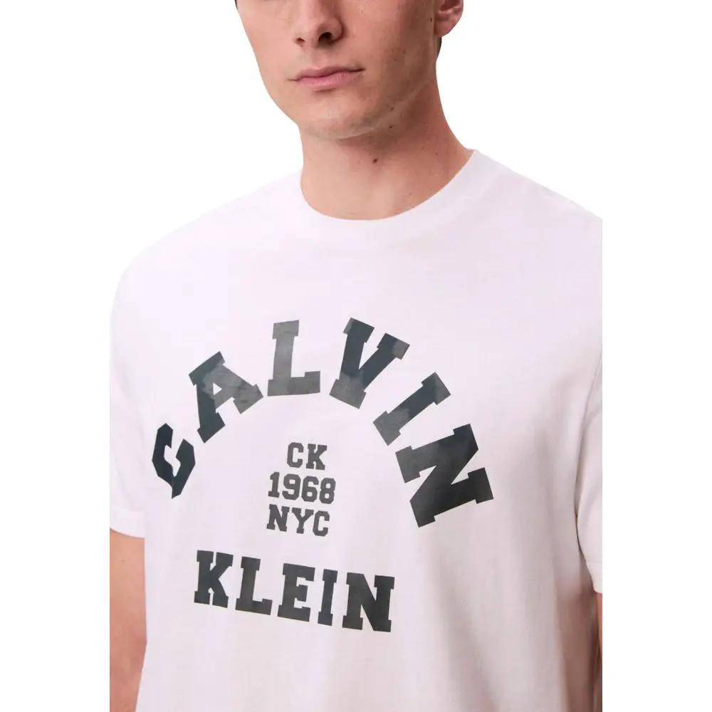 Calvin Klein Jeans White Cotton T-Shirt