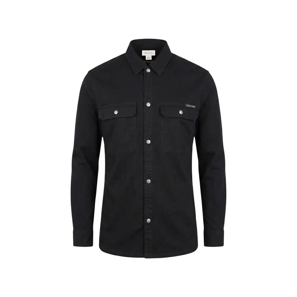 Calvin Klein Jeans Calvin Klein Jeans Black Cotton Dress Shirt