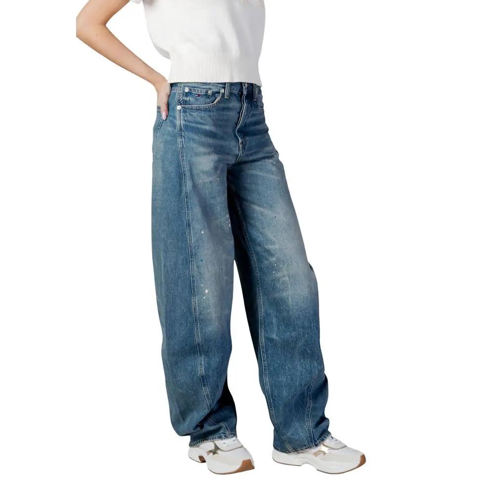 Tommy Hilfiger Jeans Jean Flare Bleu en Coton Recyclé
