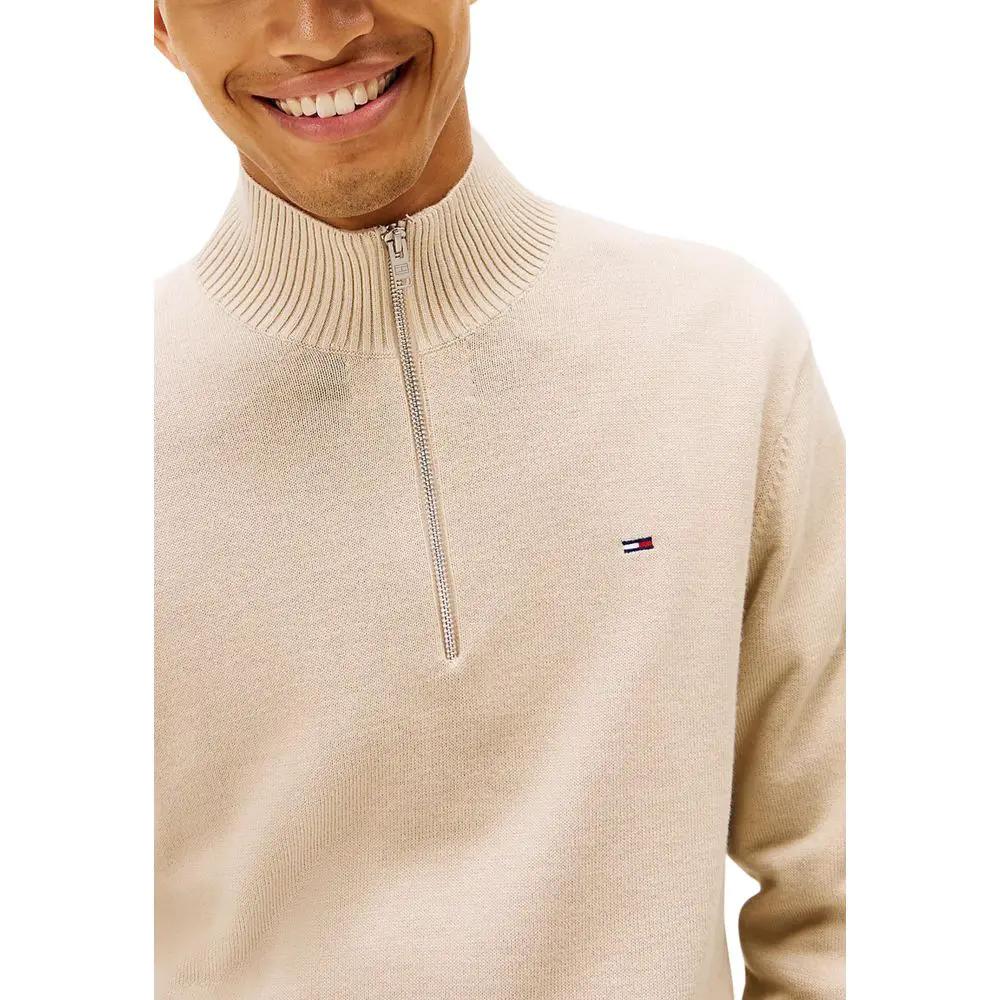 Tommy Hilfiger Jeans Sweat-shirt beige en coton biologique