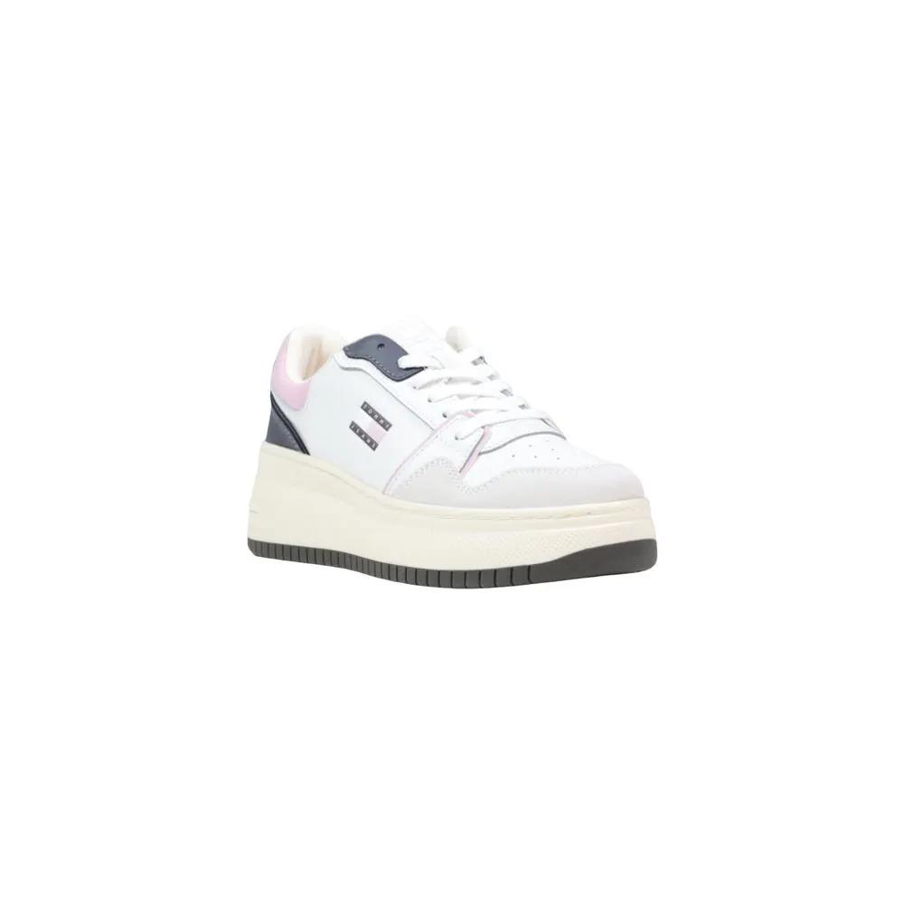 Baskets compensées en daim blanc Tommy Hilfiger Jeans