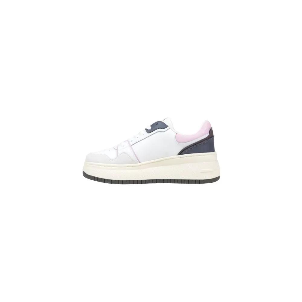Baskets compensées en daim blanc Tommy Hilfiger Jeans