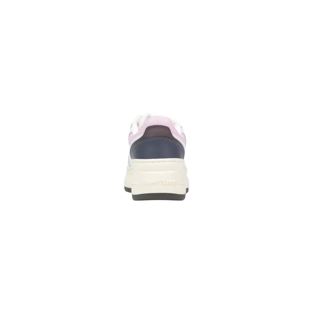 Baskets compensées en daim blanc Tommy Hilfiger Jeans