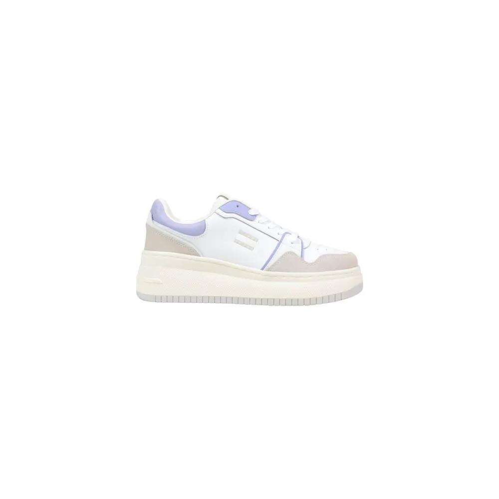 Tommy Hilfiger Jeans Tommy Hilfiger Jeans White Suede Leather Chunky Sneakers