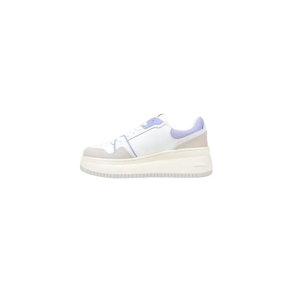 Tommy Hilfiger Jeans Tommy Hilfiger Jeans White Suede Leather Chunky Sneakers