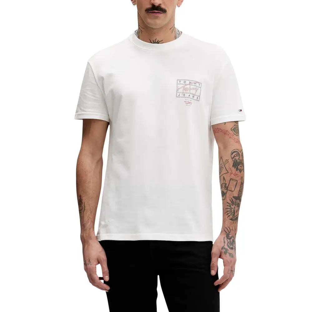 Tommy Hilfiger Jeans Tommy Hilfiger Jeans Cream Recycled Cotton T-Shirt