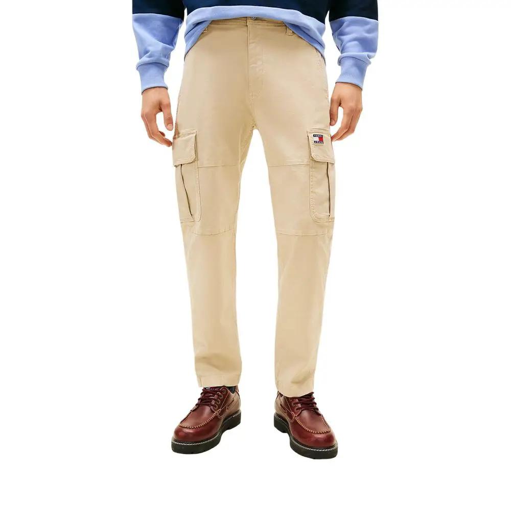 Tommy Hilfiger Jeans Tommy Hilfiger Jeans Beige Recycled Cotton Cargo Pants
