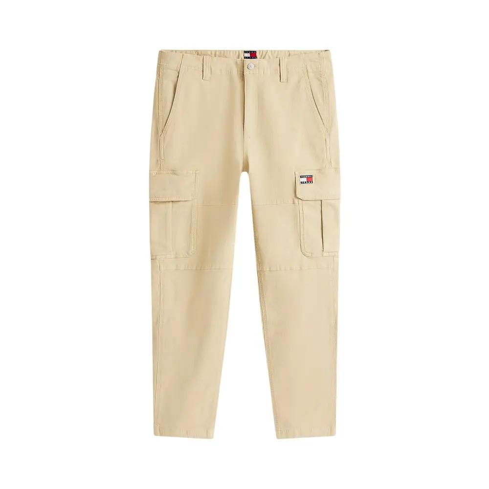Pantalon cargo Tommy Hilfiger Jeans en coton recyclé beige