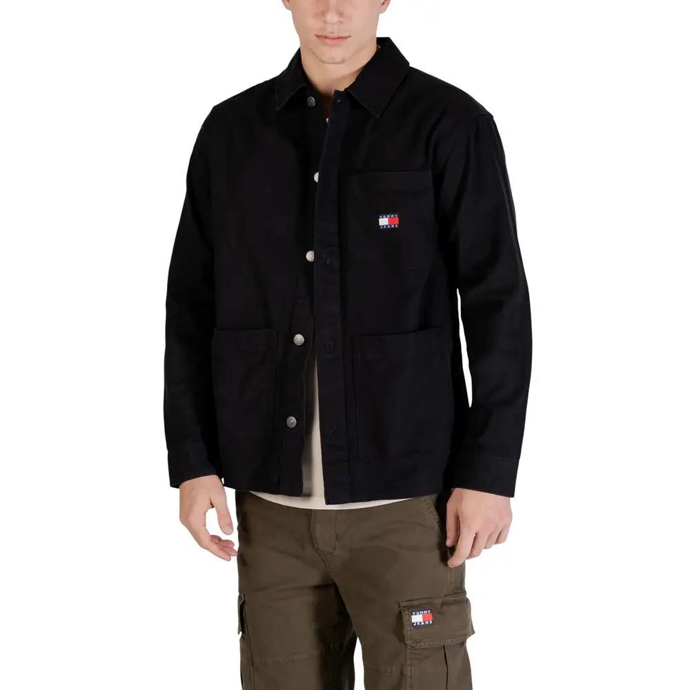 Veste en coton recyclé noir Tommy Hilfiger Jeans