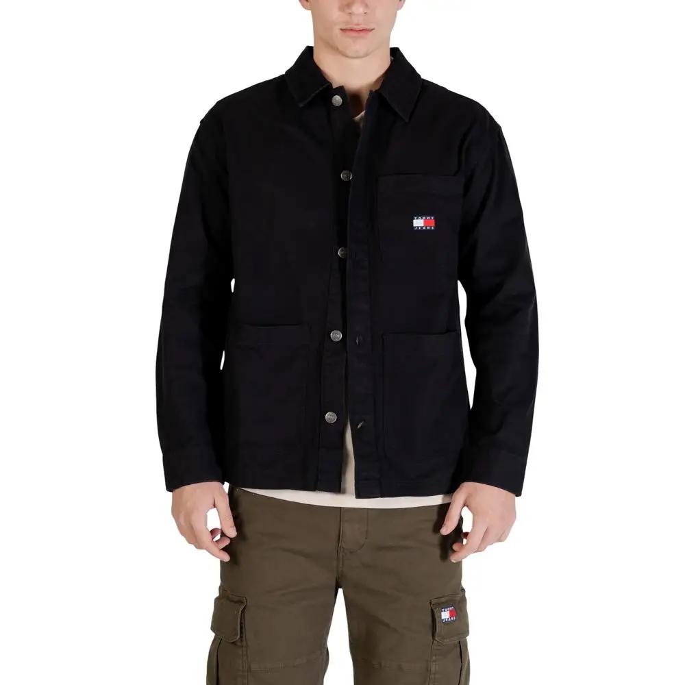 Veste en coton recyclé noir Tommy Hilfiger Jeans
