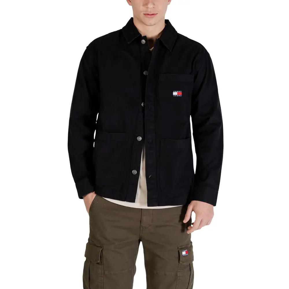 Veste en coton recyclé noir Tommy Hilfiger Jeans