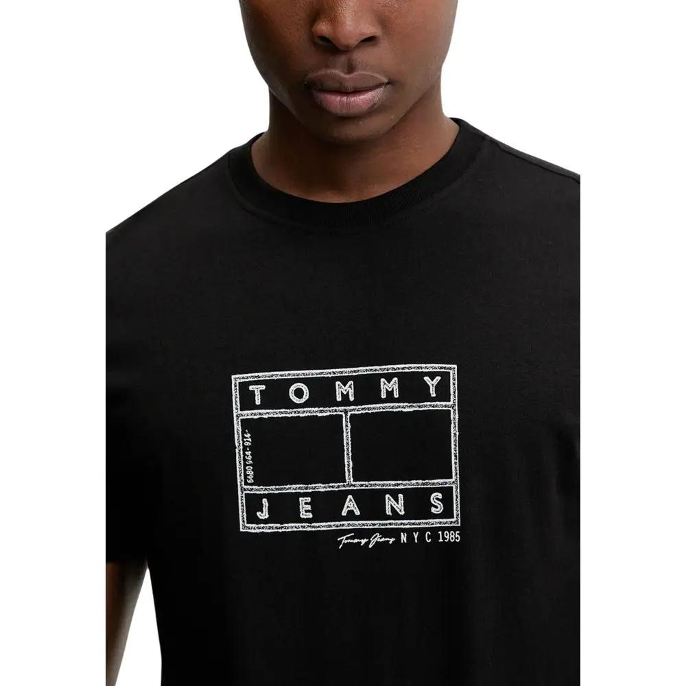 Tommy Hilfiger Jeans Tommy Hilfiger Jeans Black Recycled Cotton T-Shirt