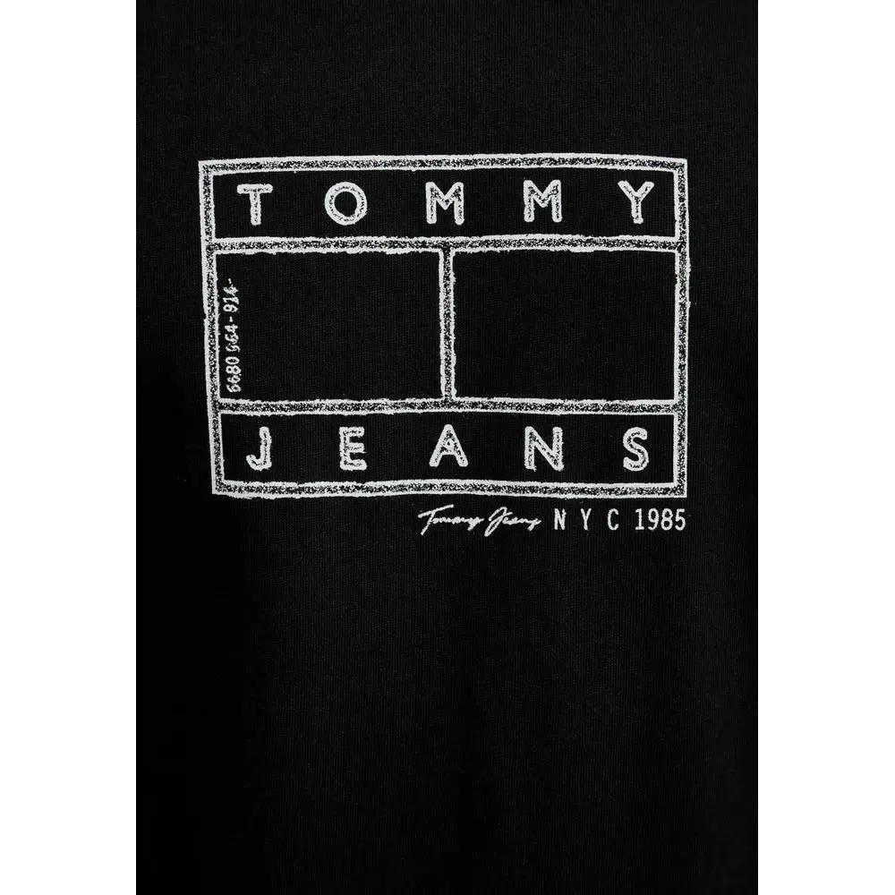 Tommy Hilfiger Jeans Black Recycled Cotton T-Shirt