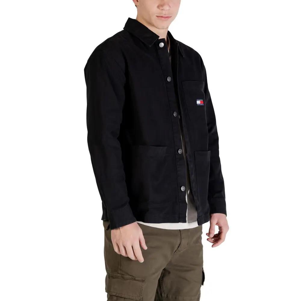Veste en coton recyclé noir Tommy Hilfiger Jeans