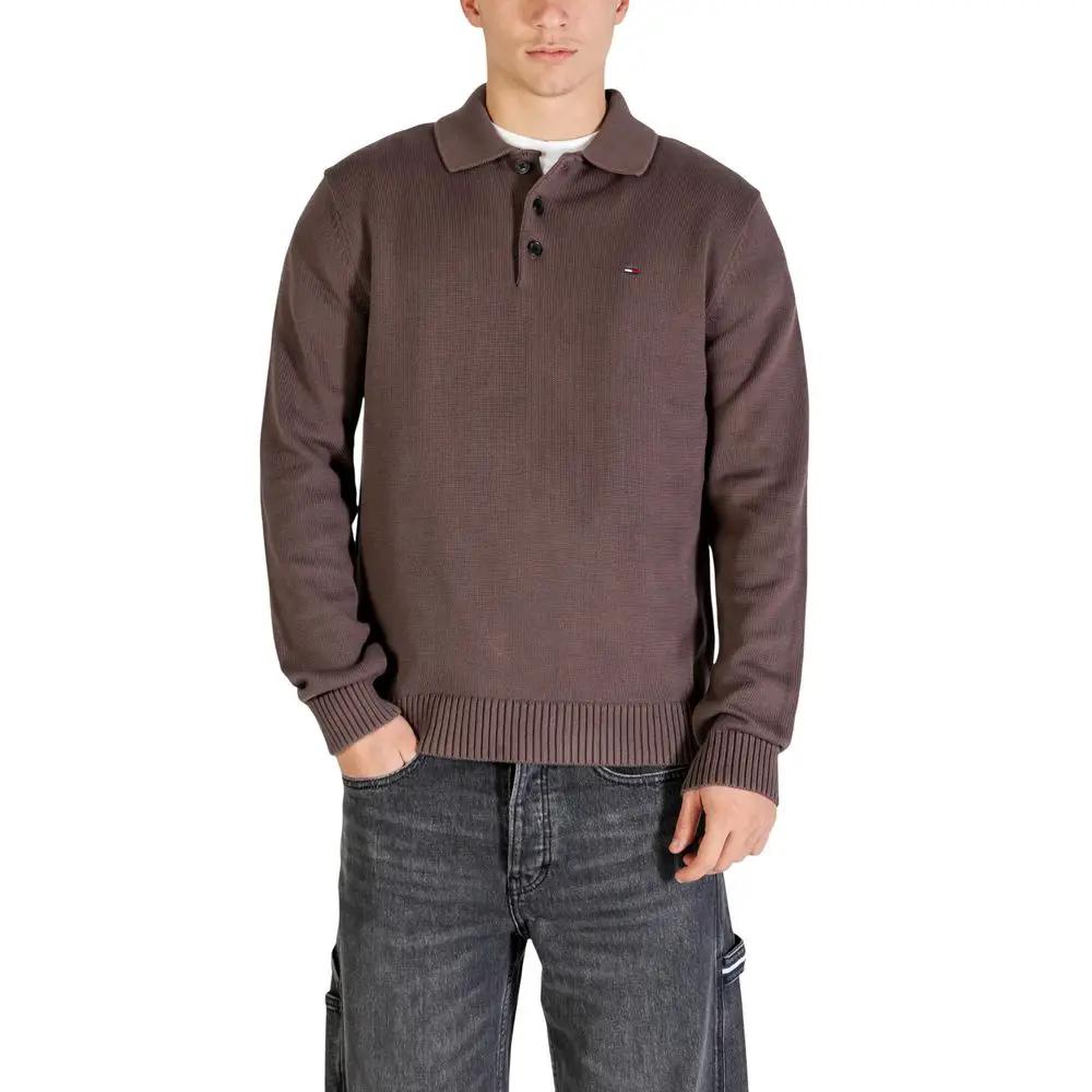 Tommy Hilfiger Jeans Tommy Hilfiger Jeans Brown Organic Cotton Sweatshirt